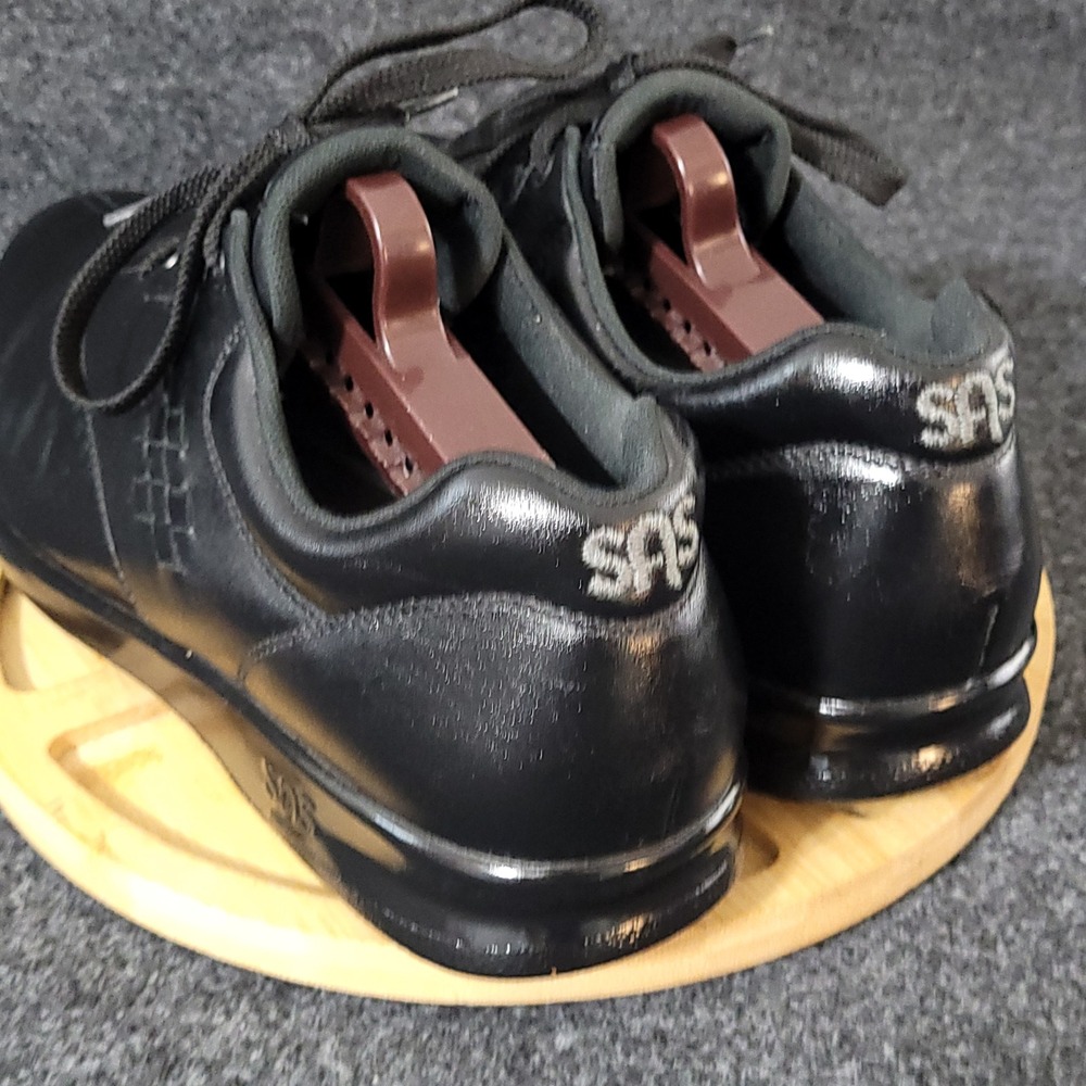 SAS Free Time Shoes Women 9 M Black Walking Comfort Leather Lace Up Sneaker - Picture 14 of 16